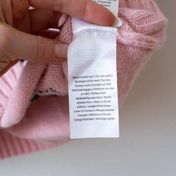 NWT Ganni Printed Sweater Vest in Pink | Size Small - Picture 10 of 11